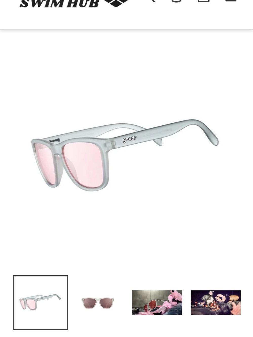 GOODR Clear Frame Brown Lens Sunglasses - Women Accessories NWT